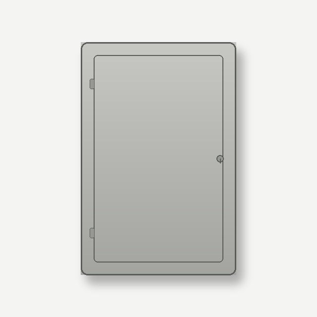 WM7 GRP Cabinet, 400 x 230 x 600 mm GRP enclosure