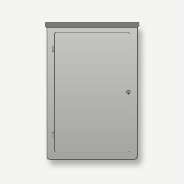 WM9 GRP Cabinet, 436 x 250 x 647 mm GRP enclosure